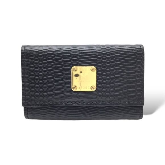 Black Wallet with keychain MCM - Vitkac Northern Ireland MCM Black Leather Key-holder 